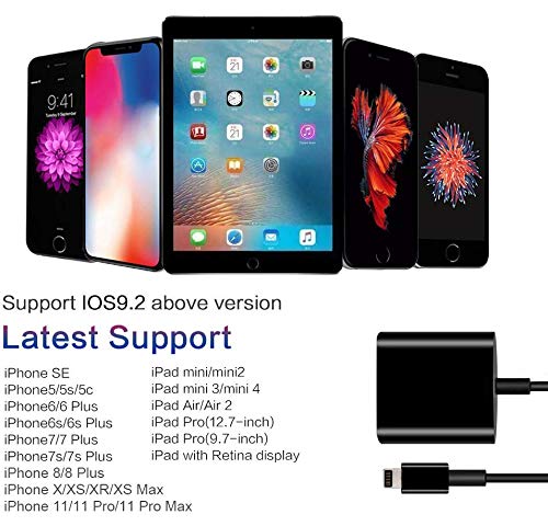 Weihao SD Card Camera Reader Adapter for iPhone iPad [Support iOS 9.2 or up] Trail Game Camera Card Viewer Reader for iPhone 8/8Plus/6/6s/6Plus/7/7s/7Plus/5/5s/X/iPad Mini/Air,No APP Needed - Thumbnail 3