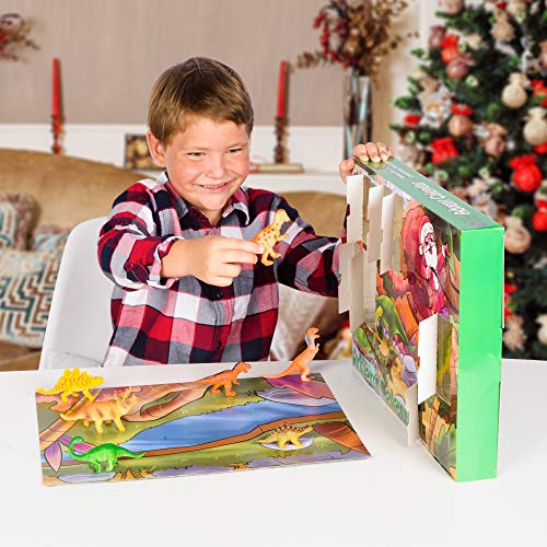Purple Ladybug Novelty Dinosaur Toys 2019 Advent Calendar for Kids, with 24 Different Dinosaur Figurines Including a Large T-Rex! Great Christmas Countdown Advent Calendars for Boys or Girls!