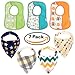 Baby Bandana Drool Bibs - 7 Pack Super Soft & Absorbent Set for Teething and Drooling - Hypoallergenic,100% Organic Cotton, Unisex Bundle - Newborn Shower Gift for Boys & Girls
