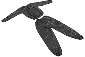 IMIKEYA Lightweight Breathable Sauna Sweat Suit for Men and Women Fitness Training Top and Pants Flexible