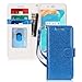 FYY for iPhone 8 Plus Case/iPhone 7 Plus Case, PU Leather Flip Wallet Phone Case with Card Holder Wrist Strap Kickstand Protective Cover for iPhone 7 Plus/8 Plus 5.5