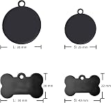 Padding Paws Personalised Engraved Dog Tag Tag ID Name UK Hand Finished view 3