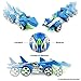 Boley Shark and Dino Chomper Race Cars - Shark Car and Dinosaur Car with Chomping Action! Battery Powered 2 Pack Bright Shark and Dino Car Toys for Boys and Kids Driving Racing Games