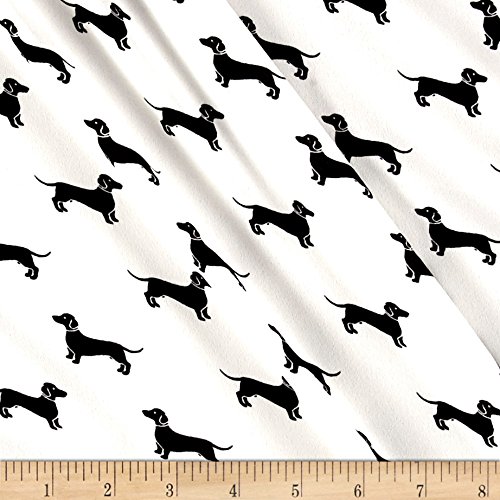 Dachshund Fabric by the Yard Kritters in the Mailbox Dachshund Fabrics