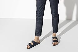 Birkenstock Unisex Arizona Navy Birko Flor Sandals