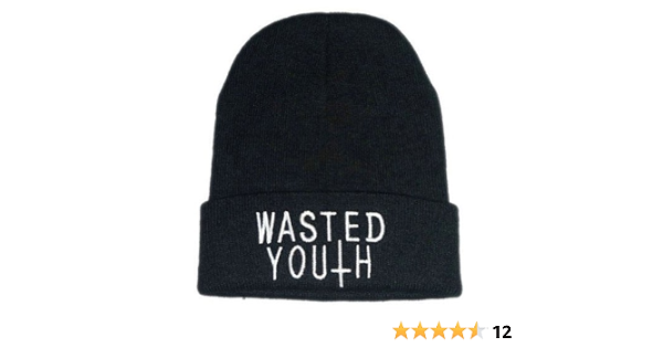 Okstar Wasted Youth Beanie Black Hat 