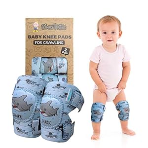 Simply Kids Baby Knee Pads for Crawling (2 Pairs) Rodilleras para Bebe, CPSIA Certified – Infant Knee Protector for…