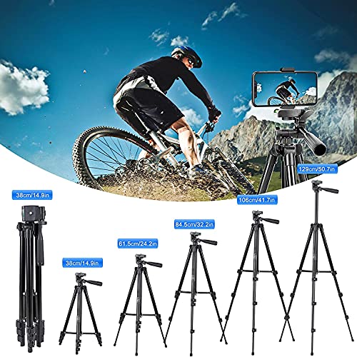 Phone Tripod, BONFOTO CD130 Aluminum Camera Tripod Portable Tabletop Travel Tripod Stand with 1/4\