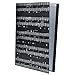 Music Sheet File Paper Storage Folder Documents Holder Blank Sheet Files Plastic A4 Size 40 Pockets (Music Sheet Black)