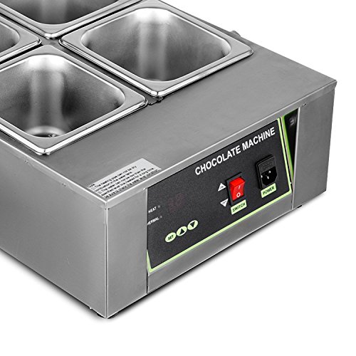 image for BestEquip 17.6LB Capacity Chocolate Tempering Machine 1500W 4 Pots Mel
