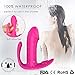 Wearable Vibrator G-Spot and Clitoris Stimulator, Rechargeable Remote Control 9-Speed Masturbation Dildo Toys for Adult, Invisible Vibrating Wand Silicone Vagina Anus Massager for Women Couples (Pink)