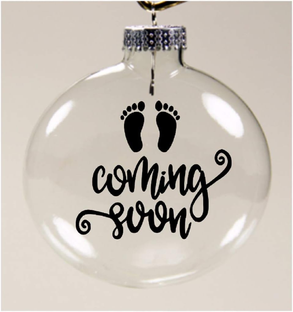 baby coming soon christmas ornaments