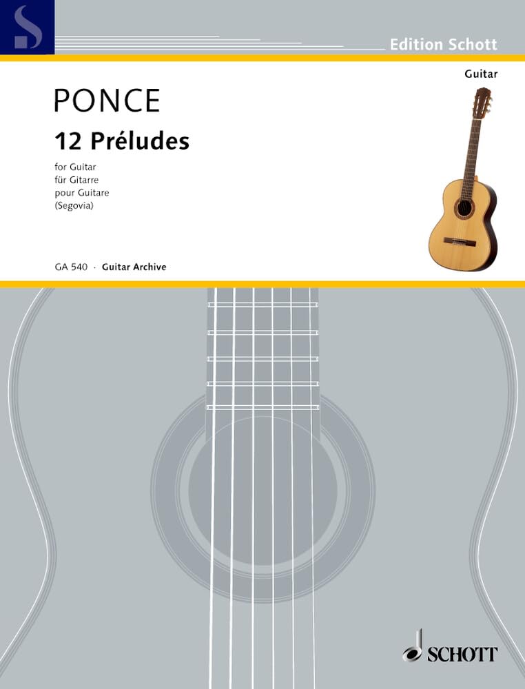 12 Preludes (Easy Etudes): Guitar Solo