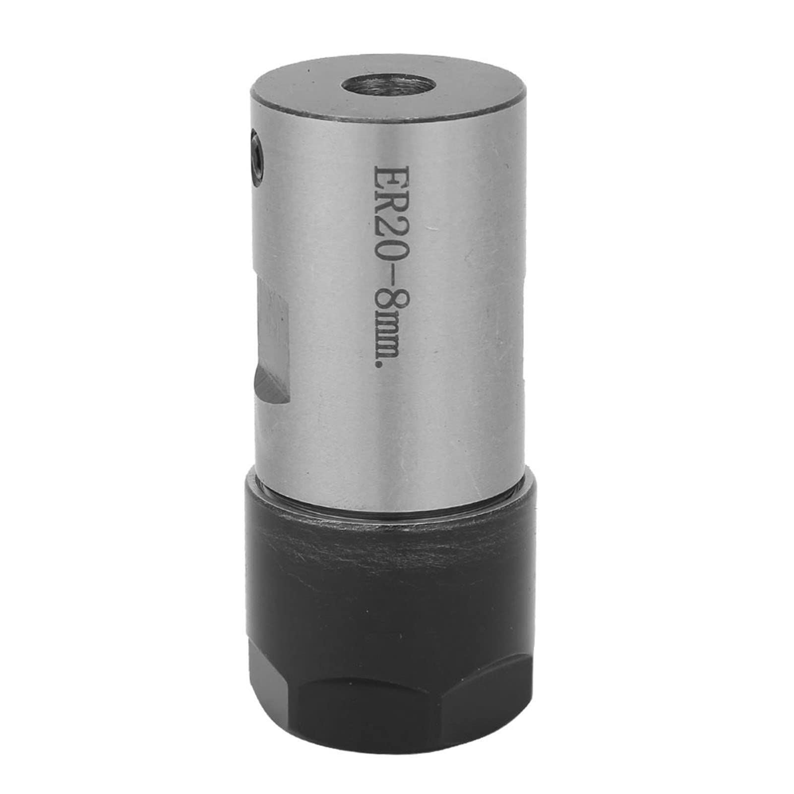 Collet Block ER20-50L Round Chuck Collet Holder for CNC Lathe Spindle Motor Clamp Rod(8mm)