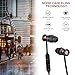Wireless Bluetooth Headphones Lightweight Neckband Headset Stereo Noise Cancelling Earbuds w/ Mic,Sports Workout Sweatproof In Ear Earphones（Black）