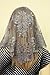 Grey Spanish style veil mantilla Catholic church chapel scarf lace Mass Large-SGSP