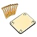 Guitar Neck Plate Gold Color with 8 Golden Screws