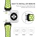 for Apple Watch Band 38mm 42mm,YiJYi Soft Silicone Sport Strap Replacement Wristband iWatch Bands for Apple Watch Series 3,Series 2,Series 1 (2.Blue-Black, 42mm)
