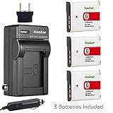 Kastar Battery (3-Pack) and Charger Kit for Sony NP-BG1, NP-FG1, BC-CSG and Sony Cyber-shot DSC-H50, Cyber-shot DSC-H10, Cyber-shot DSC-W120, Cyber-shot DSC-W170, Cyber-shot DSC-W300 Digital Cameras