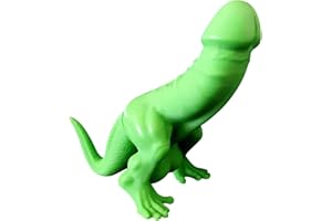 Shusuen 2023 Dino-Dick Dickasaurus Rex-Glow in The Dark, Statue Personalized Gift, Homoerotic Art, Gag Gift, Funny Gift for Bachelorette Bachelor, Home Decor | 3D Printed