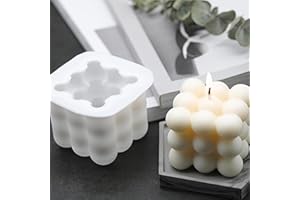 Silicone Candle Mold 3D Cube Round Ball Crystal Epoxy Mould DIY Craft Candle Making Tool Soap Mold Handmade Decor Supplies