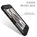 Hocase iPod Touch 7th/6th/5th Generation Case, iPod Touch 7/6/5 Case, Shockproof Protection Soft Silicone Hard Plastic Full Body Protective Case for iPod A2178/A1574/A1509/A1421 - Black