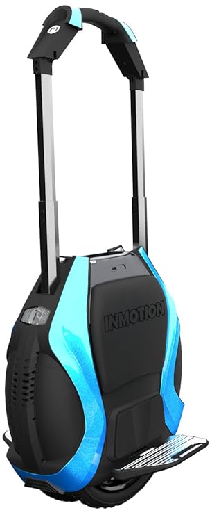 Run & Roll Two Rabbits Blue LED Elektro-Einrad mit 2 Rädern, Blau/Schwarz, 35,5 cm (14 Zoll)