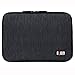 BUBM Universal Electronics Accessories Case Cable organizer Travel Organizer Cord Management Bag Double Layer Black