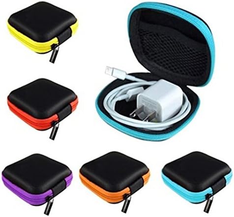 1PCS Portable Mini Zipper Hard Storage Case Bag for Earphone Cards Storage Bag Beautiful Gift Charms Optiona