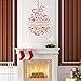 Higoss Merry Christmas Ball Wall Stickers Decal Removable Wall Art Vinyl for Kids Rooms Home Decor