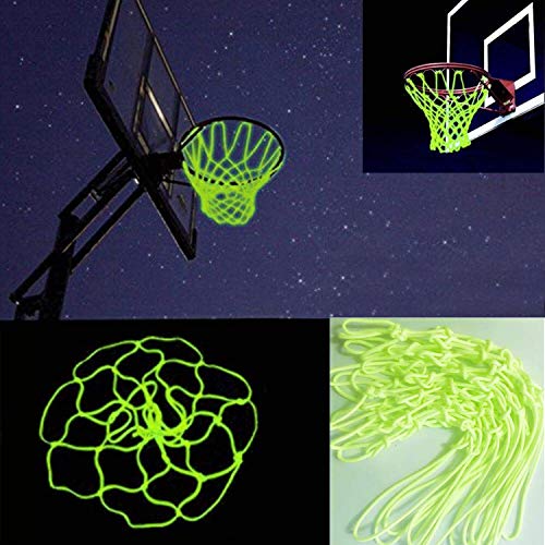 LEADTEAM Nightlight Basketball Net Luminous Outdoor Portable Sun Powered Sports Nylon (green) - //medicalbooks.filipinodoctors.org