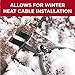 Grip Clip Roof Clips for Installing Heat Tape, Prevents Ice Dam Damage to Roof and Gutters, Simple Nail Free Cable Clips (25 Pack) (.325, Raw Aluminum)