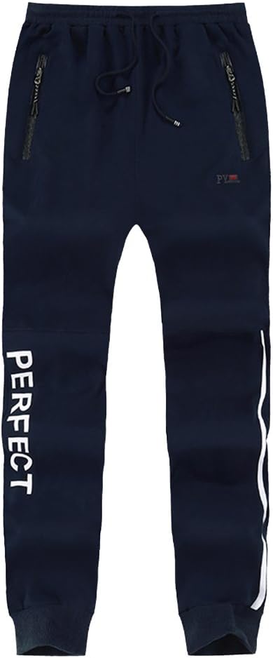 Men's Sweatpants Lightweight Jogger Elasticated Waist Pockets Plus Size