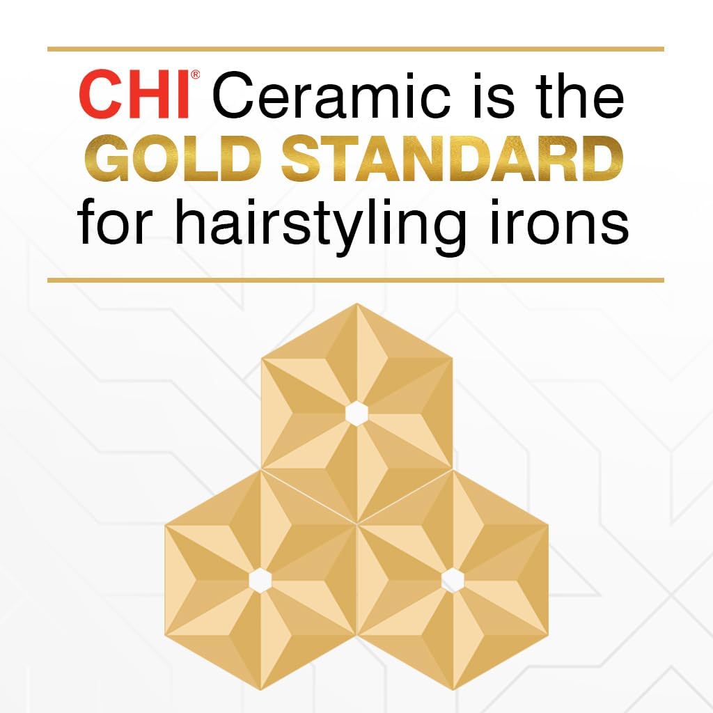 CHI Tourmaline Ceramic Series Flat Iron, Hair Straightener for Silky Smooth Hair, Ideal for Straightening Or Curling Hair