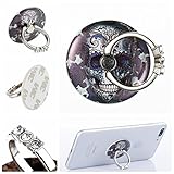 Blue Skull Phone Ring Holder, 360°Rotation Phone Grip Kickstand for All Phones