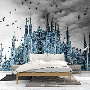 Wall Mural Famous Building Removable Wallpaper Wall Sticker for Bedroom Living Room - 66x96 inches