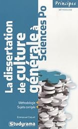 La  dissertation de culture générale à Sciences po