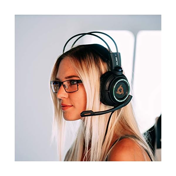 KLIM Puma Cuffie Gaming - Micro Headset da Gaming - Suono Surround 7.1 -  Altissima Qualità Audio - Vibrazioni Integrate - Cuffie da Gaming con  Microfono - Perfette per PC e PS4 Games Nero - Nuova 2020 - Cuffie Hi-Fi