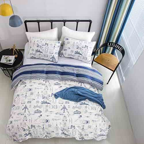 Flat Sheet Fitted Sheet And 2 Pillow Cases For Kids White Wolf