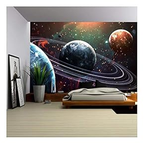 BRAND_NAMEOuter Space Universe Wallpaper Wall Decor