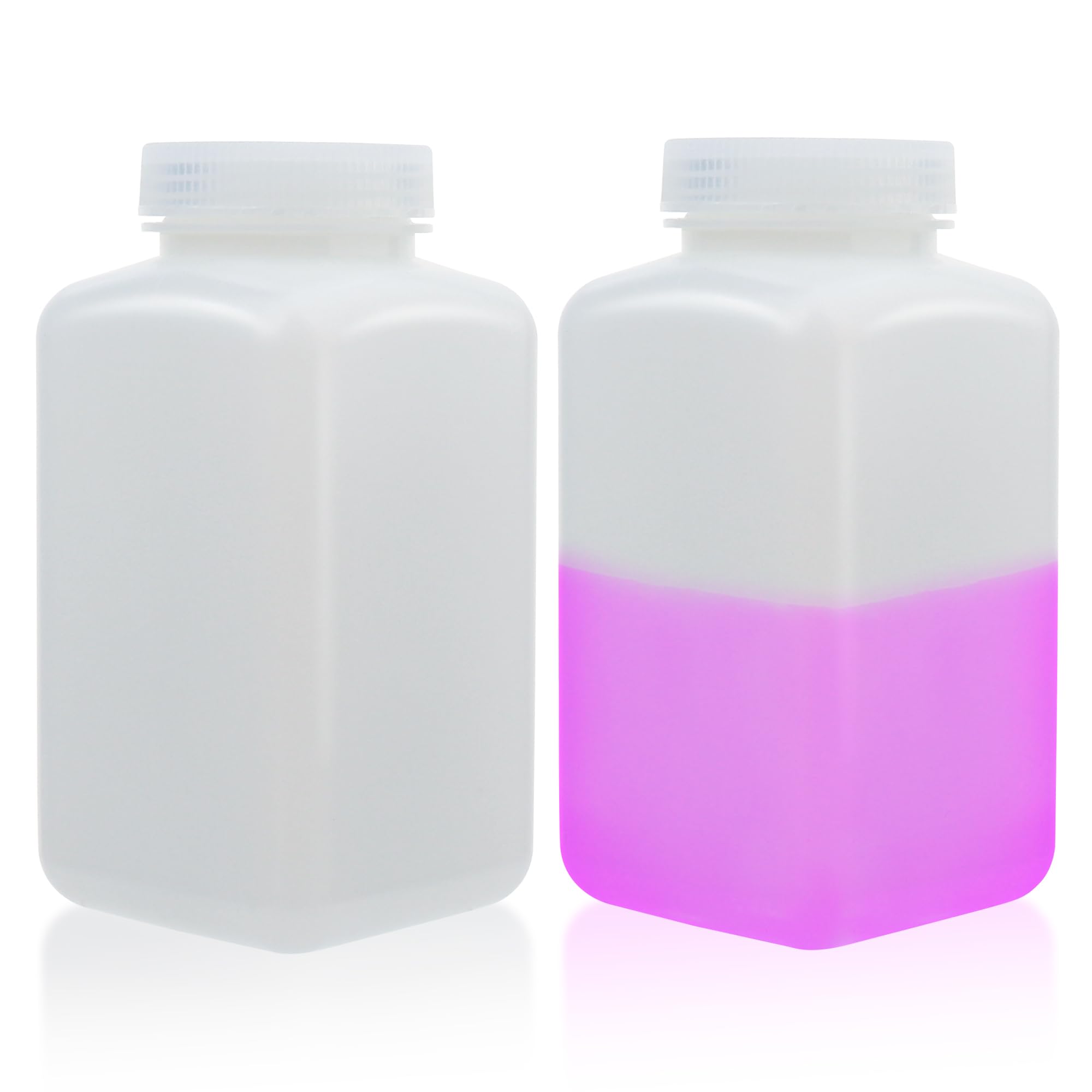 Labvida Square Reagent Bottle HDPE Wide Mouth