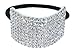 Rhinestone Ponytail Holder by Crystal Avenue | Stretchy Elastic Hair Tie | Silvertone with Sparkling Crystals