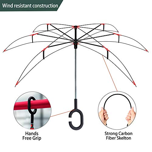image for ZOMAKE Inverted Umbrella, Double Layer Reverse Umbrella Large Inside O
