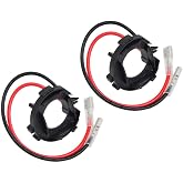 SOCAL-LED LIGHTING H7 LED Adapter Headlight Bulb Holder Retainer Clip fit for VW Golf MK6 MK7 Jetta, Pack of 2