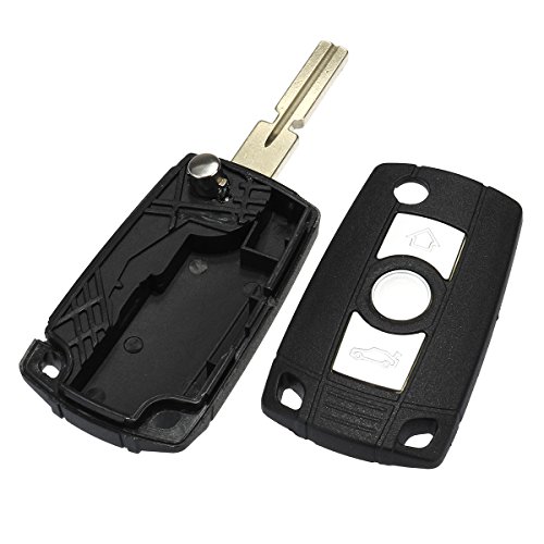 Pukido Folding Flip Car Remote Key Fob Case Shell for BMW 3 5 7 Series Z3 Z4 E38 E39 E46 X5