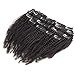 8A Unprocessed Double Weft 100% Remy Virgin Human Hair 4B 4C Afro Kinky Curly Clip in Hair Extensions 8