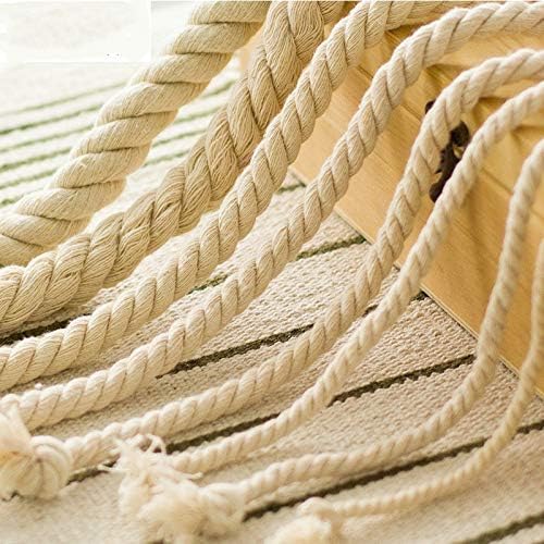 Cotton Rope Three Strands Of Cotton Rope Hand Diy Rope Thick Rice White Braided Rope Decorative