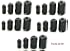 AUCH 20Pcs Clip-on Ferrite Ring Core Black RFI EMI Noise Suppressor Cable Clip for 5mm/7mm/9mm/13mm Diameter Cable