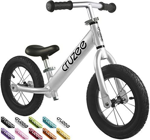 Cruzee UltraLite Air Balance Bike (4. 8 lbs) for Ages 1. 5 to 5 Years - Silver