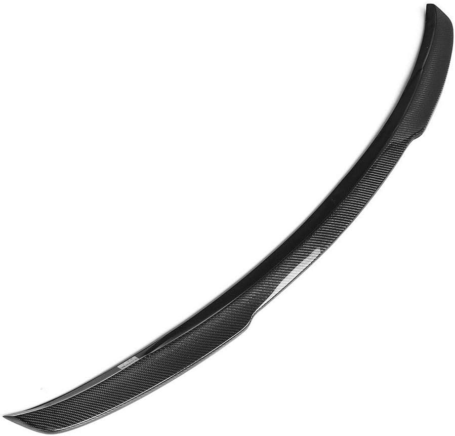Liergou Car Mini Tail Spoiler Wing Carbon Fiber Rear Trunk Car Spoiler Wing Compatible with Infiniti G25 G35 G37 Q40 4Dr Type D 2007-15 (Color : Black, Size : One size)